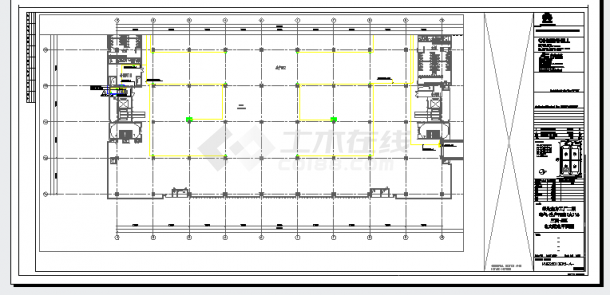工业厂房-电气-生产用房(大)16三层-D区电力配电平面图-图一