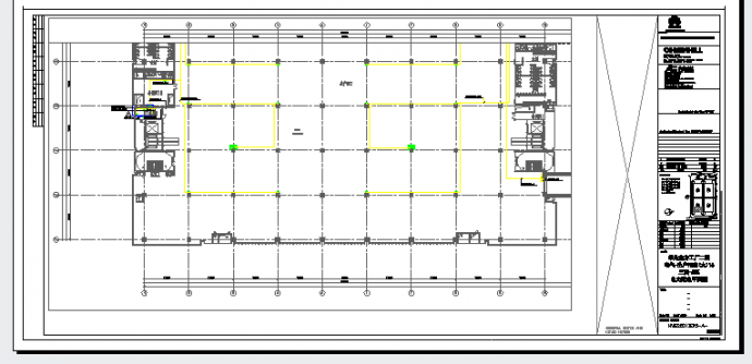 工业厂房-电气-生产用房(大)16三层-D区电力配电平面图_图1