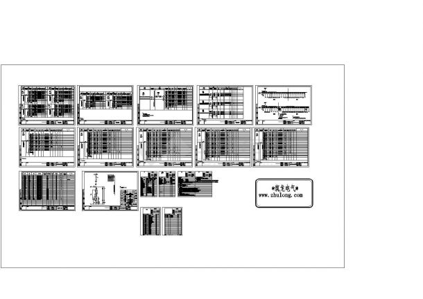 综合信息大楼强电系统施工图纸，30张图纸。-图二