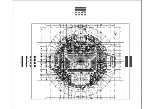 某市体育中心建筑工程项目施工图-图二