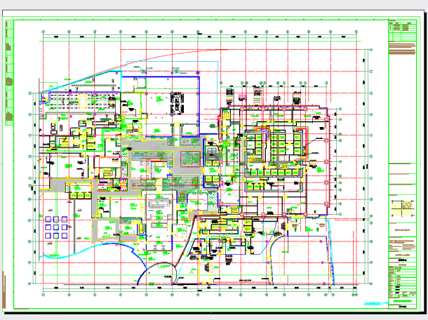 某地安徽55万平购物中心给排水施工图CAD图纸-图二