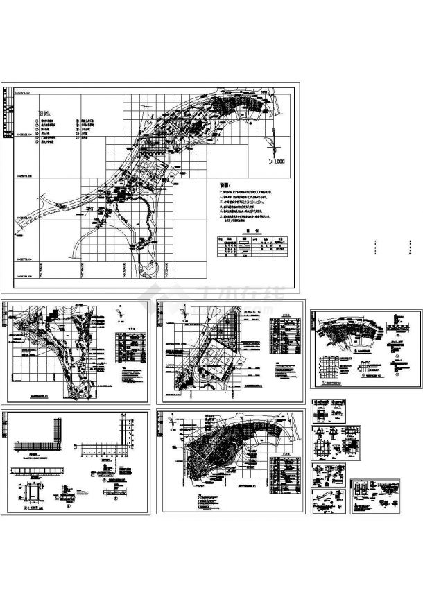 某园林景观公园绿化设计cad全套施工图纸（甲级院设计，11图）-图一