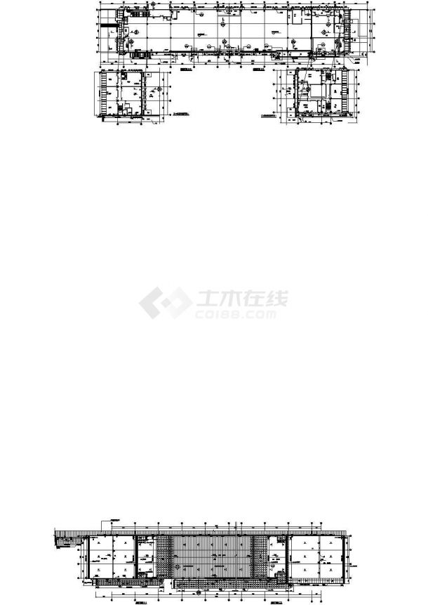武汉某站站房幕墙结构设计CAD图-图一