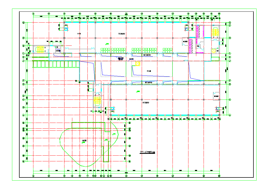 某地大学图书馆建筑方案CAD图纸