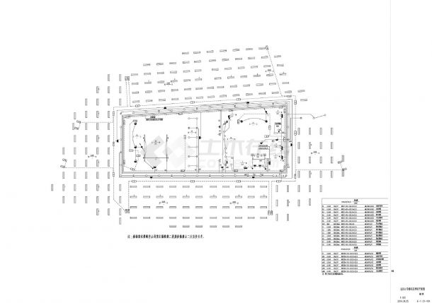 E-1-21-404 北区4号楼四层照明平面CAD图.dwg-图一