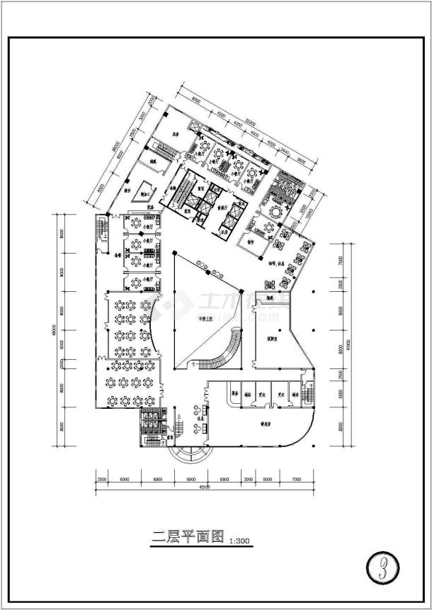 某区域多层宾馆方案施工图-图二