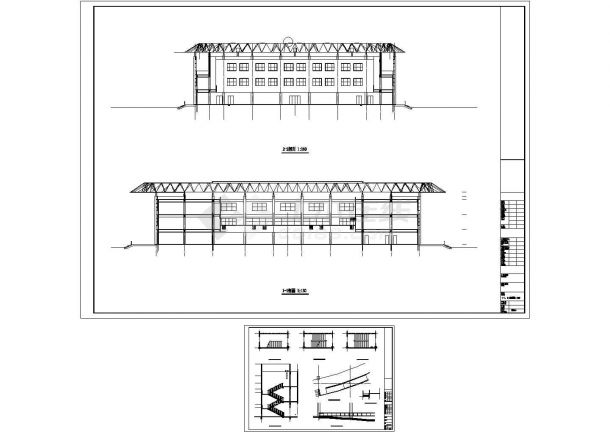 [河南]大型体育中心网球场建筑施工图（国内顶尖设计院）-图一