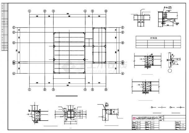 某某建筑p4a结构施工图CAD图-图一