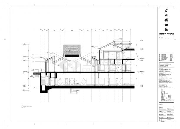 苏州博物馆A_322局部剖面CAD图.DWG-图一