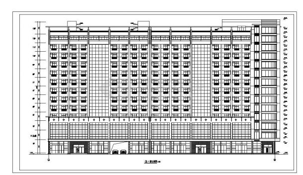 十三层綜合楼CAD设计图-图二