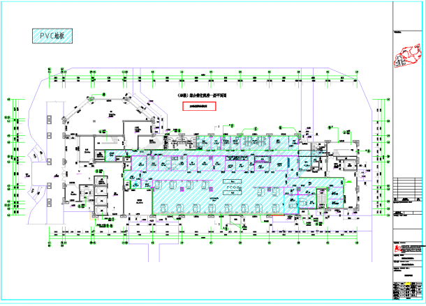 某地净化工程手术室ICU产科消毒供应中心给排水CAD图纸-图一