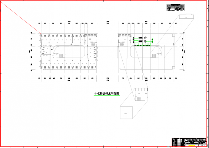 某地学生宿舍初步设计给排水CAD图纸_图1