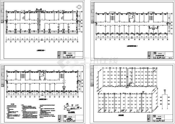 农牧局实验楼采暖设计cad施工图-图一