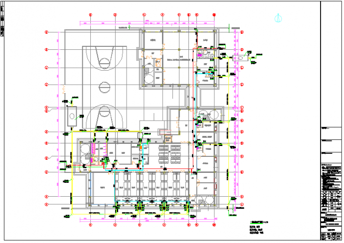 某地卫生间给排水CAD图纸_图1