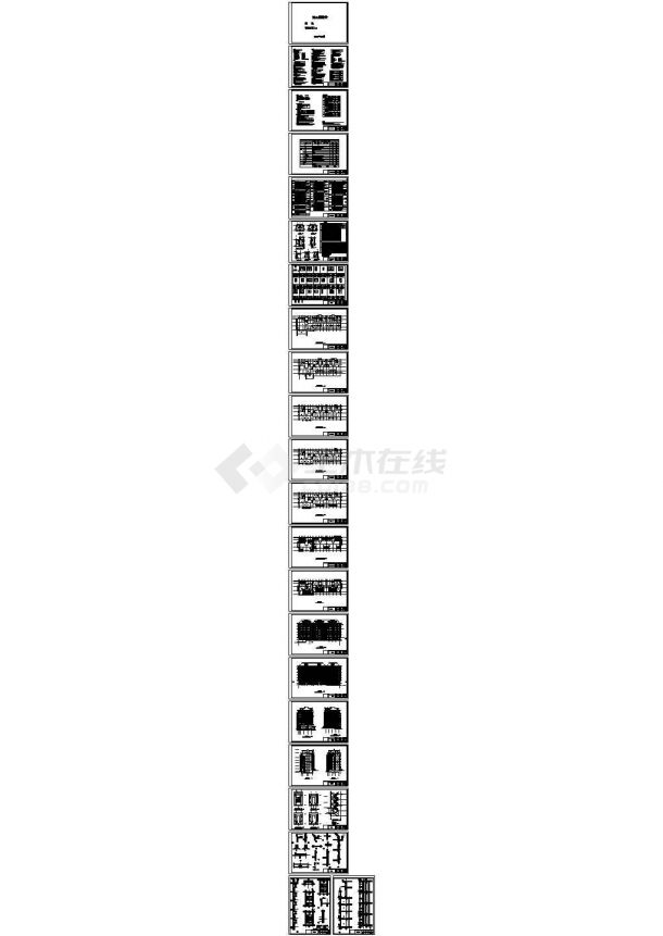 某六层一梯二住宅楼、车库建筑施工图-图二