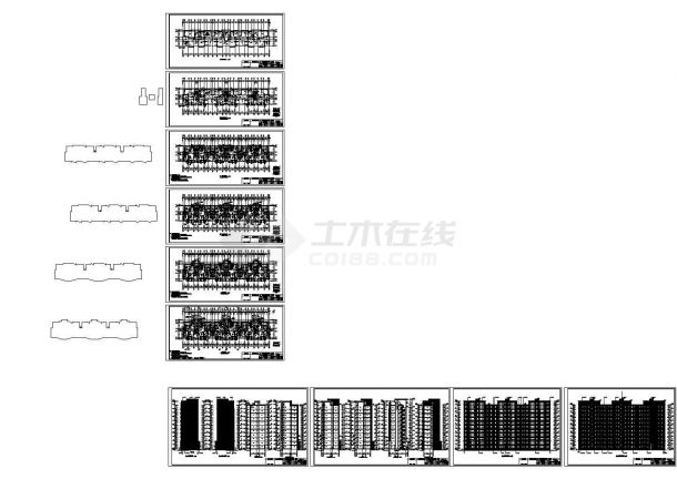 某工程14号小高层住宅楼建筑全套施工图-图一