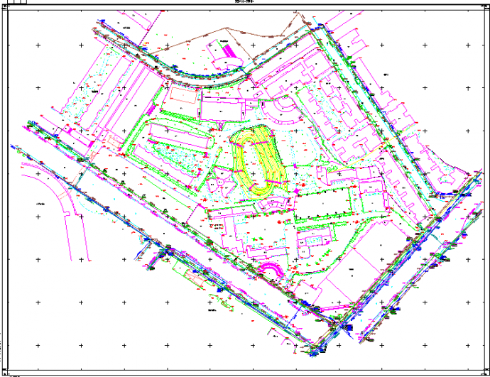 某地区大型人民医院建筑设计方案CAD图纸_图1