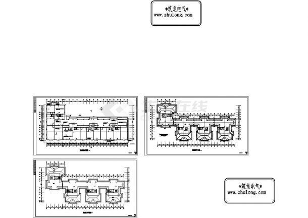 [广东]大型商住楼全套电气施工图纸CAD-图一
