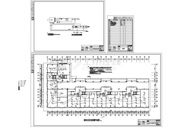 [广东]大型商住楼全套电气施工图纸CAD-图二