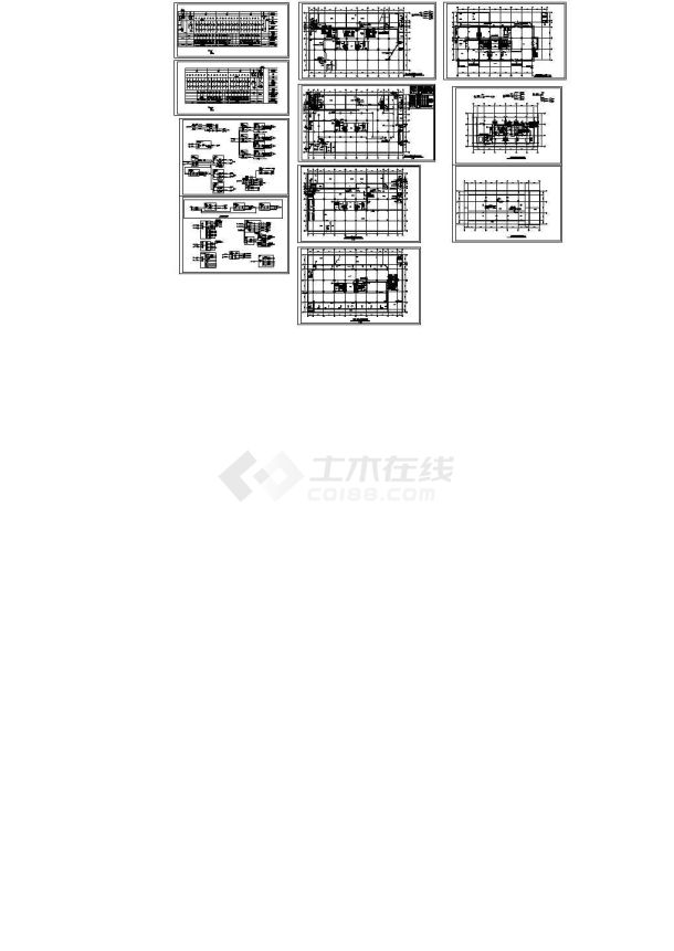 某大厦地下室动力配电平面图设计-图二