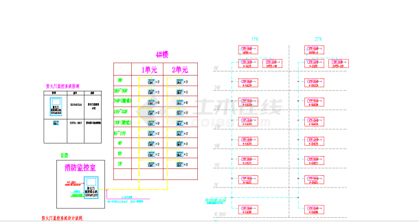 某地广东某高层住宅4楼电气施工图CAD图纸-图二
