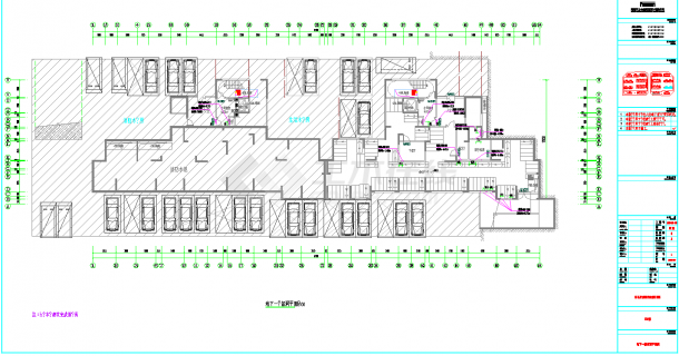 某地河南高层住宅小区电气暖通施工图CAD图纸-图一