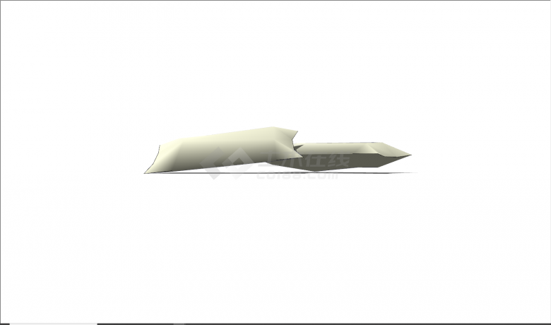 Su model of a pair of white rectangular pillows - Figure 1
