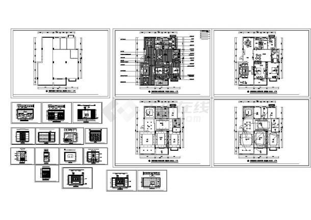 丽都花园小区住宅设计建筑施工cad图，共二十张-图一