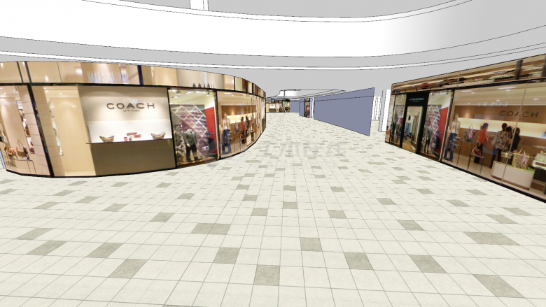 大型购物中心商场su模型-图二