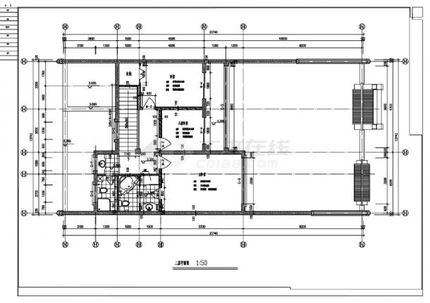 现代式四合院建筑CAD图.dwg-图一