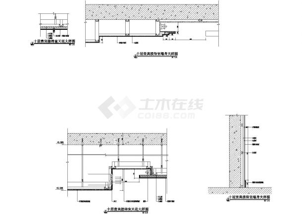 金螳螂招生综合楼建筑设计施工图-图二
