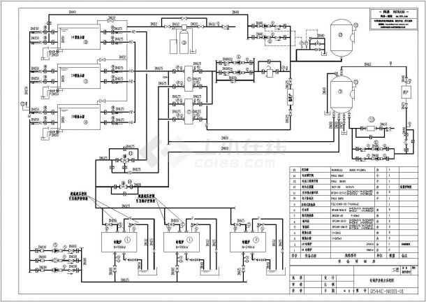 电锅炉房热力系统图-图一