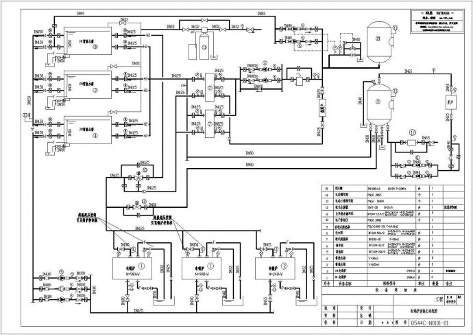 电锅炉房热力系统图_图1