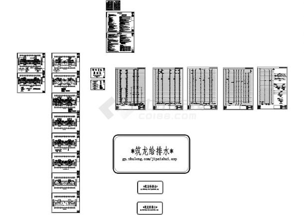 [江苏]33层大型住宅小区全套给排水图纸（TTC同层排水、含5栋住宅楼）-图一