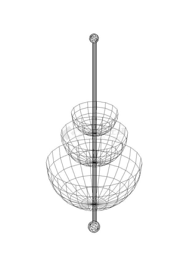 灯具三维CAD图-图二