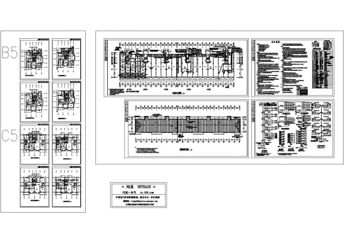 六层住宅电气设计全套CAD施工图纸_图1