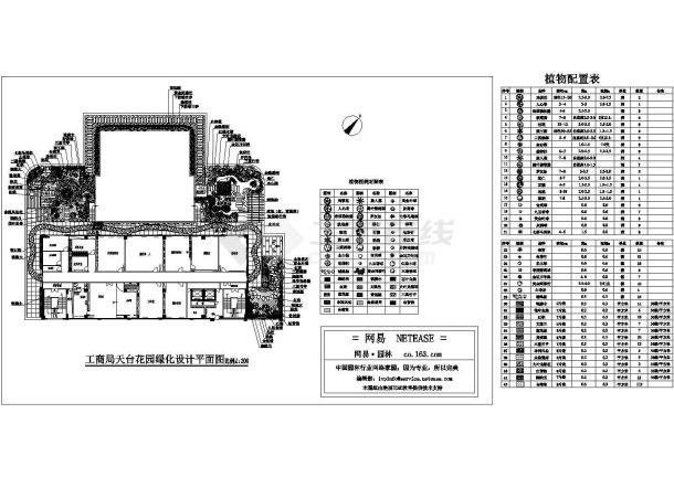 某天台花园景观设计总平面图-图二