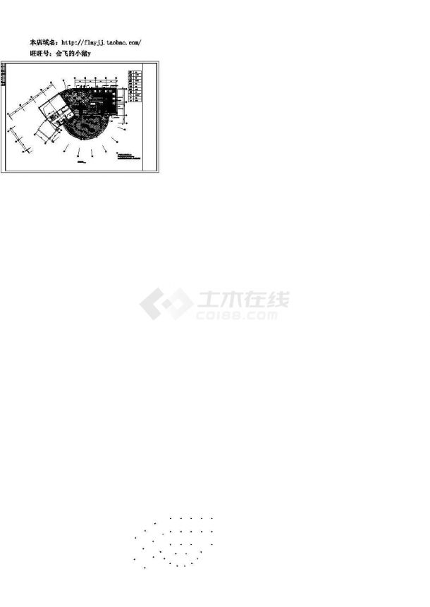 苏州某高档住宅区屋顶花园施工布置CAD图纸-图一