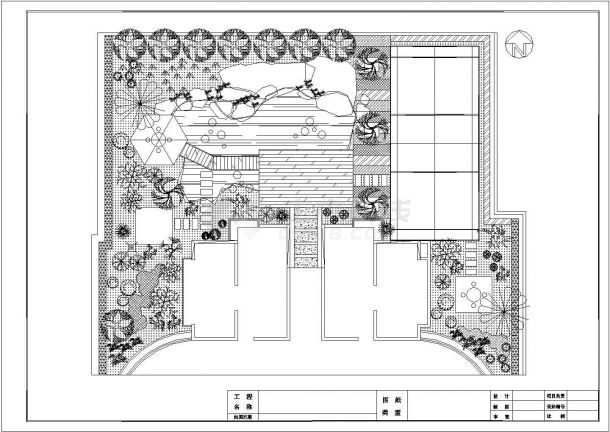 某屋顶花园设计详图CAD图纸设计-图一