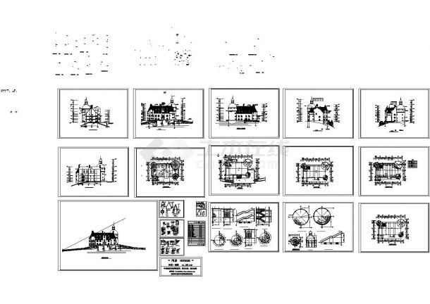 古城堡全套施工图-图二