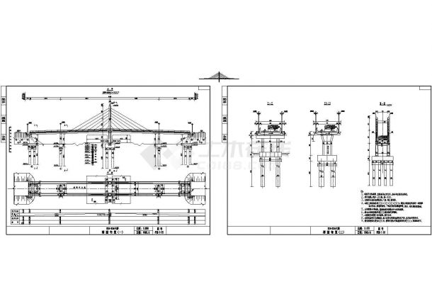 某斜拉桥全套图纸-图一