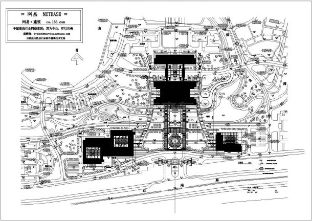 某大学广场建筑施工图-图二