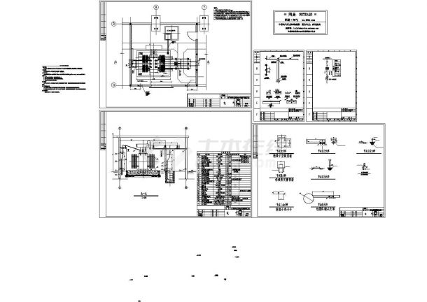 某变压器室电气安装CAD设计图纸-图一