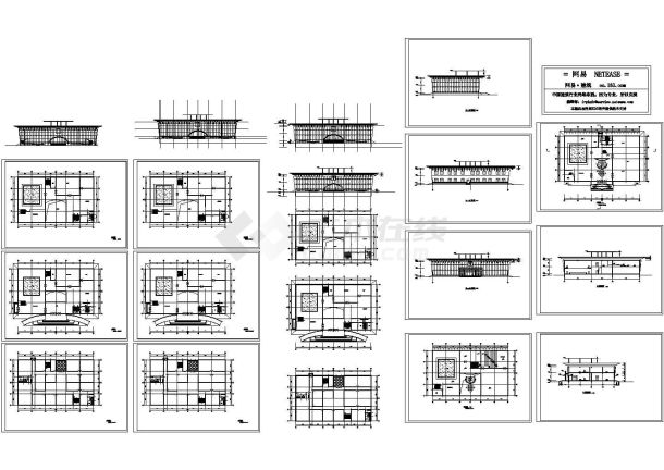 城市展览馆建筑图-图一