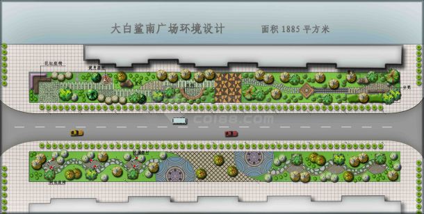 大白鲨南广场环境设计-图二