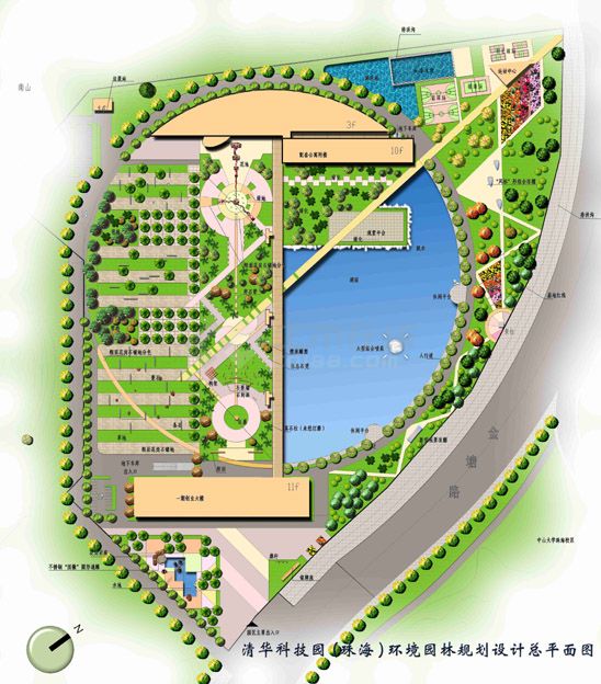 清华珠海校区景观规划方案-图二
