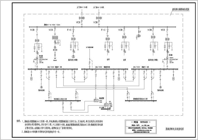 脱硫供配电系统接线图_图1
