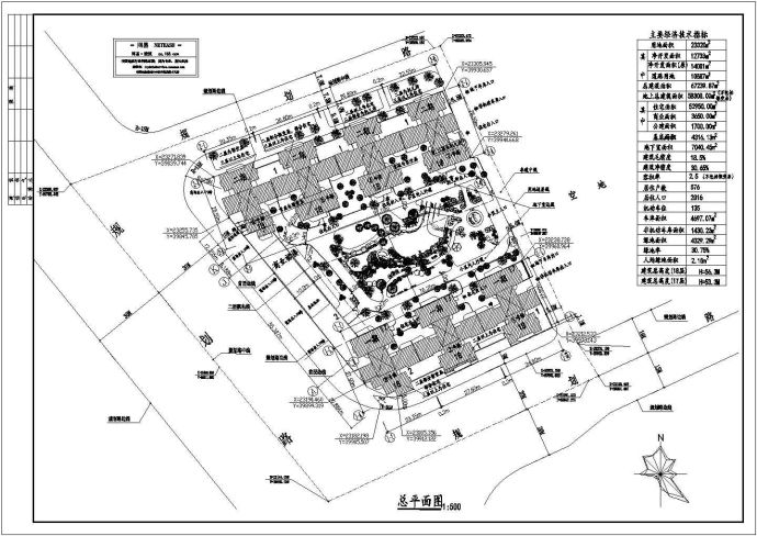 住宅小区总平面图_图1