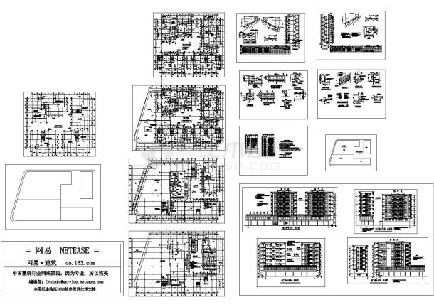 小型小区住宅建筑图-图一