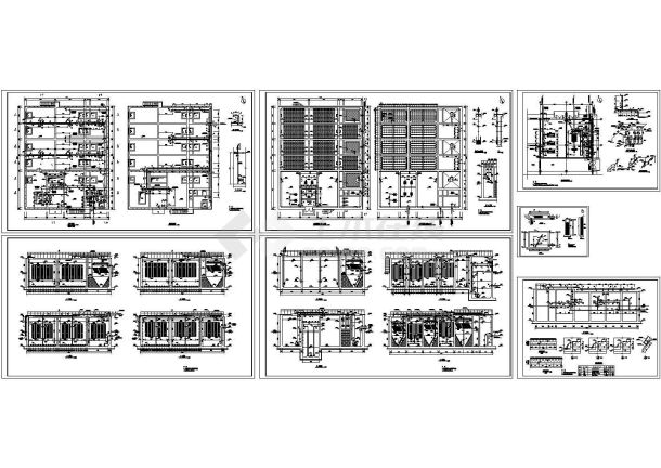 某制药公司污水厂工艺施工CAD图纸-图一